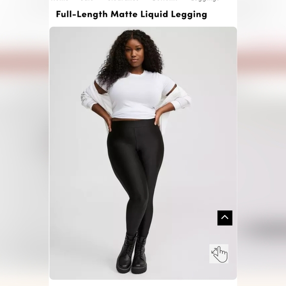 Torrid Full Length Signature Waist black Liquid Legging 4x new! - Picture 2 of 8